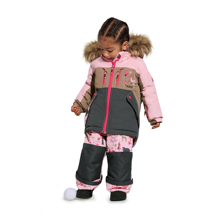 Gusti® Melody Girls Metro Toddler Snowsuit - Rose, Sizes 2–6 | Style GW6GS235