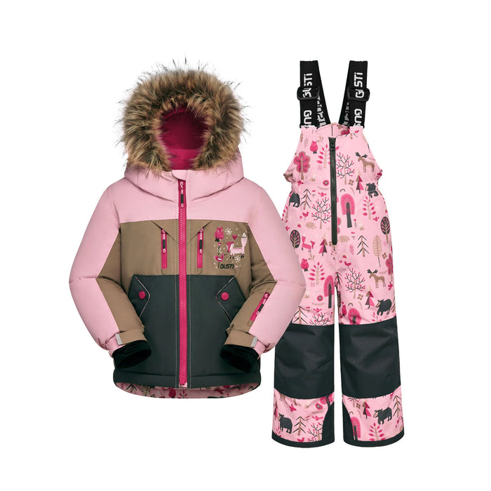 Gusti® Melody Girls Metro Toddler Snowsuit - Rose, Sizes 2–6 | Style GW6GS235