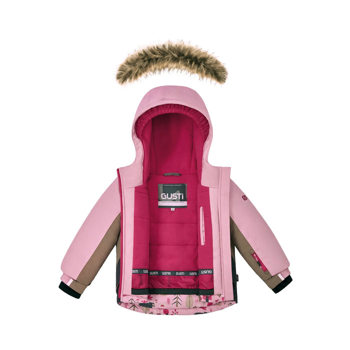 Gusti® Melody Girls Metro Toddler Snowsuit - Rose, Sizes 2–6 | Style GW6GS235