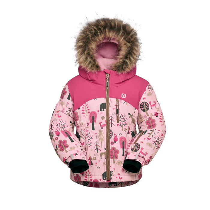 Combinaison de neige Gusti® Mara pour fillettes, modèle Metro – Rose, tailles 2–6 ans | Style GW6GS234