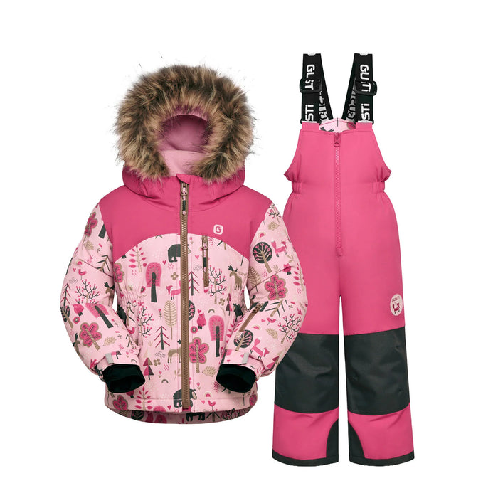 Combinaison de neige Gusti® Mara pour fillettes, modèle Metro – Rose, tailles 2–6 ans | Style GW6GS234