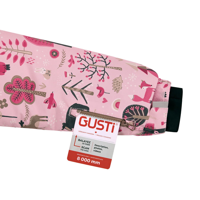 Combinaison de neige Gusti® Mara pour fillettes, modèle Metro – Rose, tailles 2–6 ans | Style GW6GS234