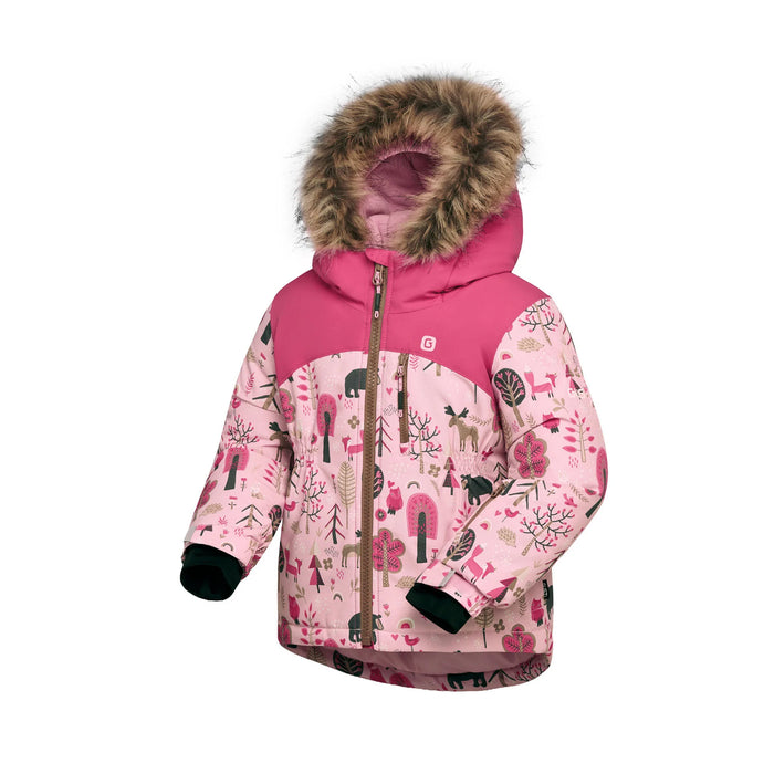 Combinaison de neige Gusti® Mara pour fillettes, modèle Metro – Rose, tailles 2–6 ans | Style GW6GS234