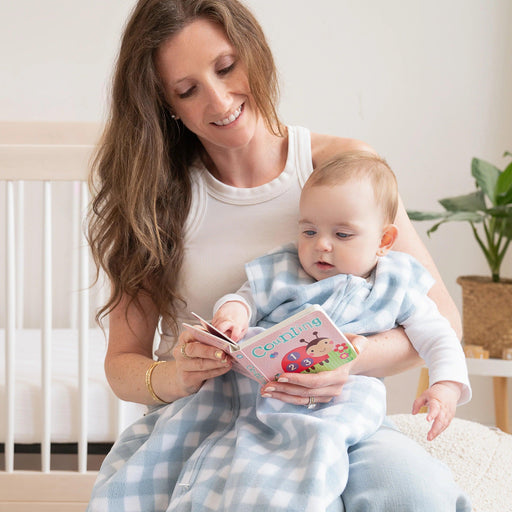 HALO® - Halo Sleepsack Micro-Fleece Gingham Blue 3.0 TOG