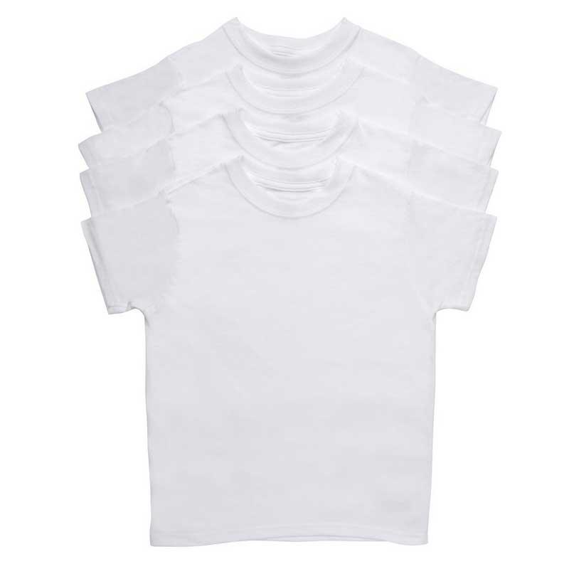 Hanes - Hanes Boys Tagless Crew Tee - 4pk