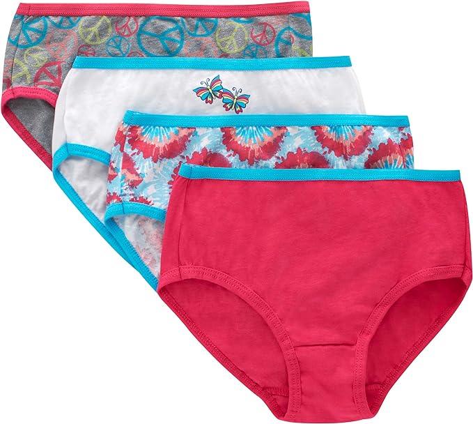 Hanes - Hanes Girls Assorted Tagless ComfortSoft Briefs - 4pk