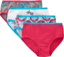 Hanes - Hanes Girls Assorted Tagless ComfortSoft Briefs - 4pk