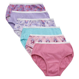Hanes - Hanes Toddler Girls Assorted Tagless Briefs - 6pk