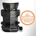 Harmony Dreamtime Elite high back booster car seat shown with energy absorbing foam cross-section.