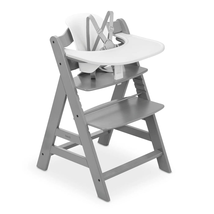 Hauck Alpha+ Highchair Set – Adjustable Wooden Highchair that Grows with Your Child