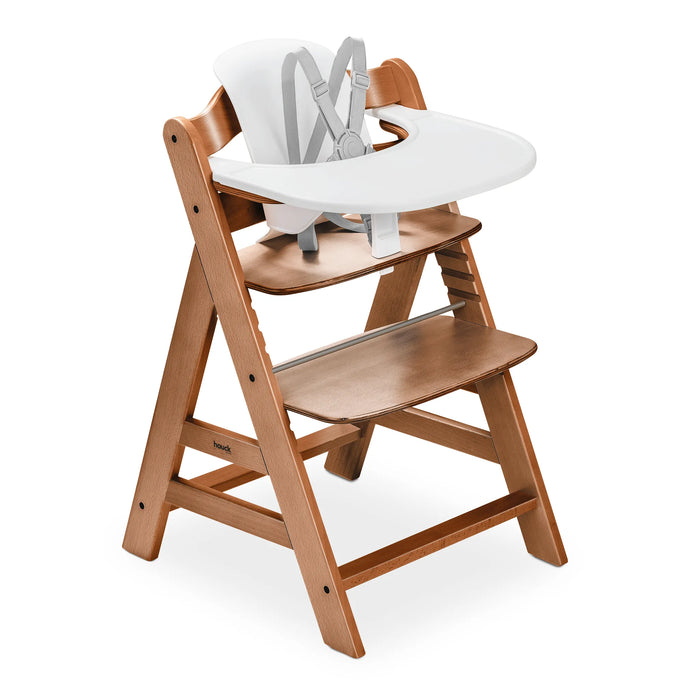 Hauck Alpha+ Highchair Set – Adjustable Wooden Highchair that Grows with Your Child