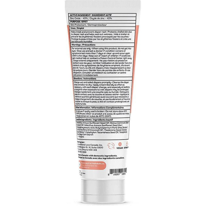 Hello Bello - Hello Bello Organic Vegan Diaper Rash Cream - 4fl oz / 118ml