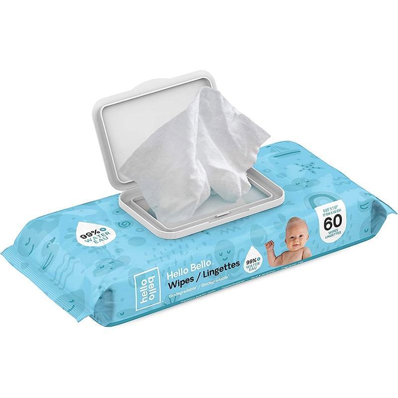 Hello Bello - Hello Bello Plant Based Biodegradable Baby Wipes - 60ct.