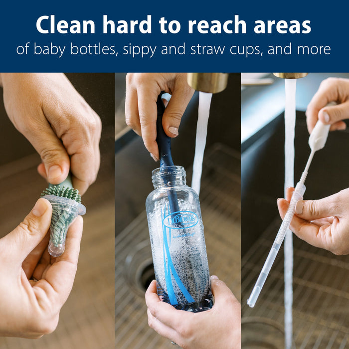 Ensemble de brosses de nettoyage en silicone Dr. Brown's