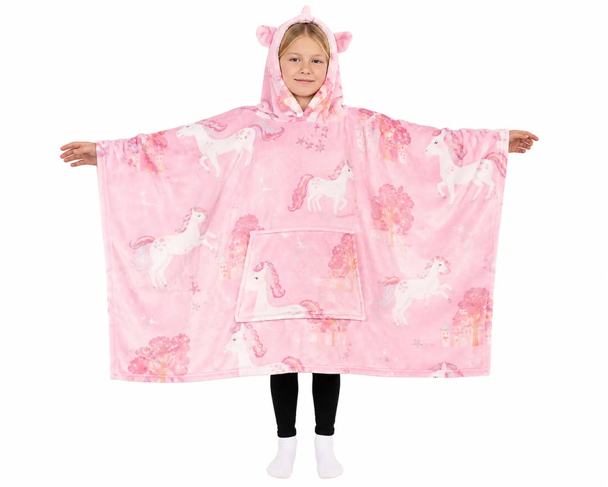 Hong&Atrs® Glow in the Dark Kids Hooded Blanket