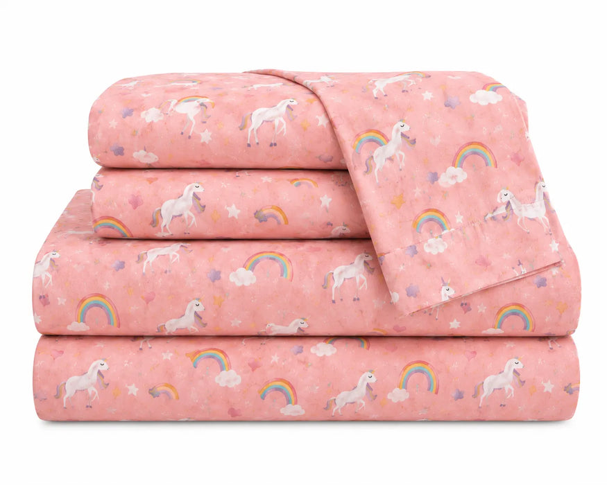 Hong&Atrs® Printed Kids 600 Thread Count Cotton Blend Sheet Set (Twin)