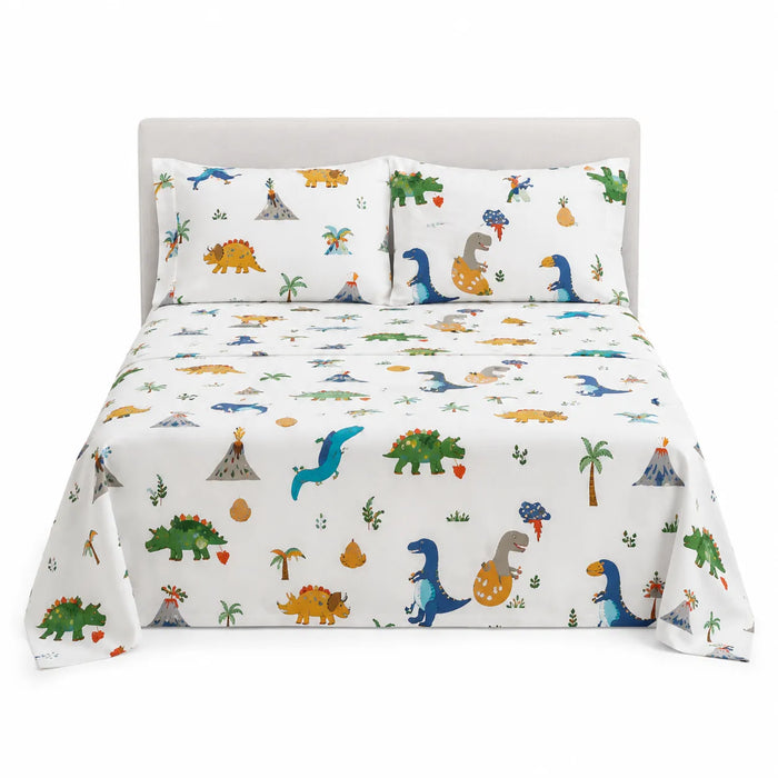 Hong&Atrs® Printed Kids 600 Thread Count Cotton Blend Sheet Set (Twin)