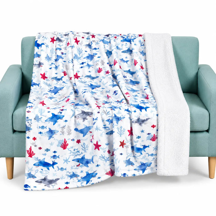Hong&Atrs® Printed Flannel Fleece Throw Blanket Soft Cozy Plush Blanket
