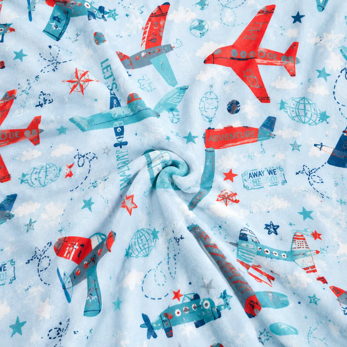 Hong&Atrs® Printed Flannel Fleece Throw Blanket Soft Cozy Plush Blanket