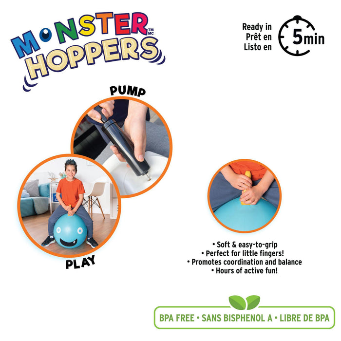 Hoppertown - Hoppertown Monster Ball Hopper - Flinn Light Blue