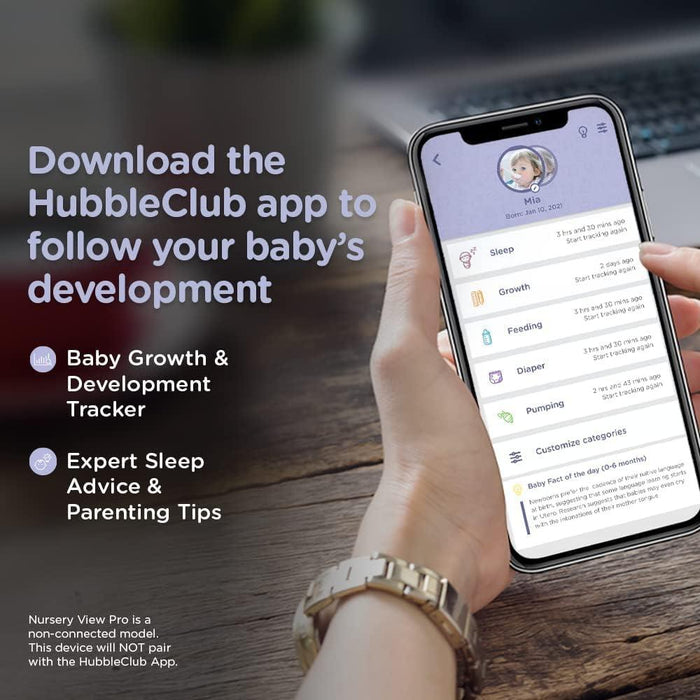 Hubble® - Hubble Connected - Nursery View Pro Twin Nursery Baby Monitor