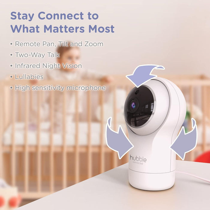 Hubble® - Hubble Connected - Nursery View Pro Twin Nursery Baby Monitor
