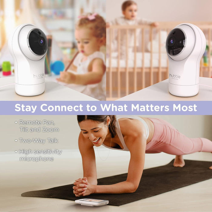 Hubble® - Hubble Connected - Nursery View Pro Twin Nursery Baby Monitor