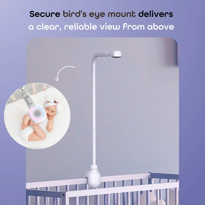 Hubble® - Hubble Connected SkyVision AI Pro Smart Baby Monitor with Adjustable Crib Mount