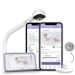 Hubble® - Hubble Connected SkyVision AI Pro Smart Baby Monitor with Adjustable Crib Mount