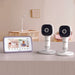 Hubble® - Hubble Connected SkyVision AI Pro Twin Smart Baby Monitor with Dual HD Cameras and Adjustable Crib Mount