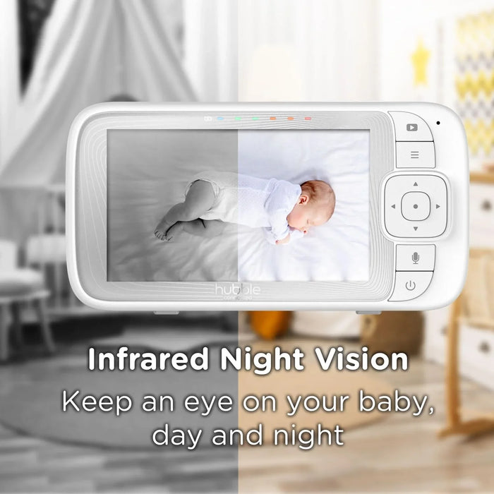 Hubble® - Hubble Nursery Pal Dual Vision Baby Monitor – 5" Smart WiFi Monitor with Dual Cameras