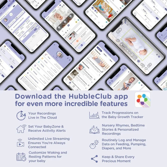 Hubble® - Hubble Nursery Pal Dual Vision Baby Monitor – 5" Smart WiFi Monitor with Dual Cameras