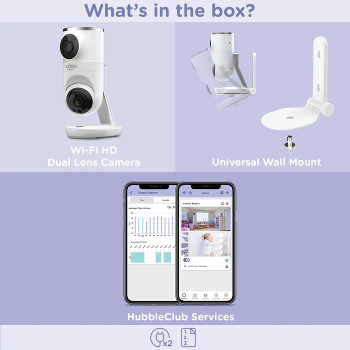Hubble® - Hubble Nursery Pal Dual Vision WiFi Baby Monitor – Dual Camera, App-Connected
