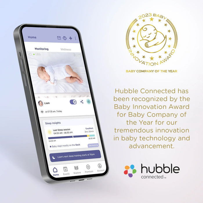 Hubble® - Hubble Nursery Pal Dual Vision WiFi Baby Monitor – Dual Camera, App-Connected