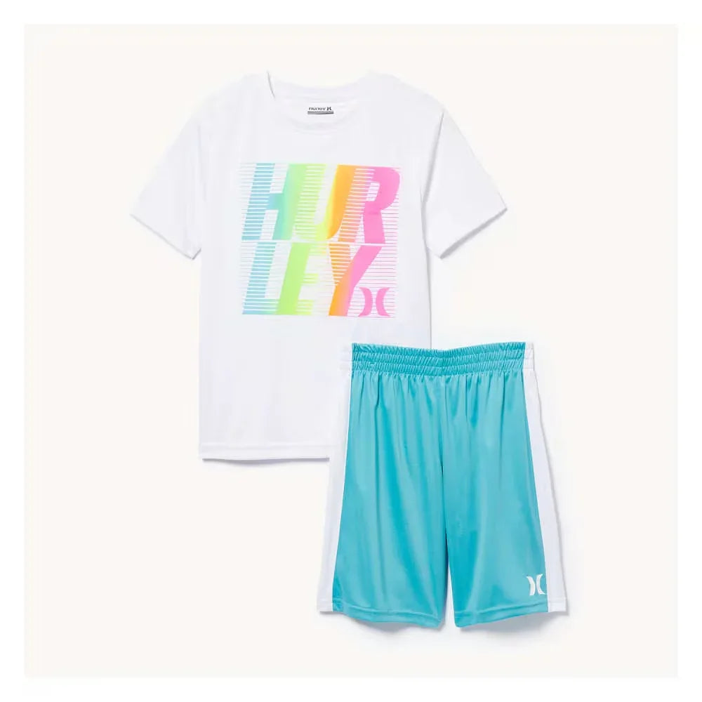 HURLEY® - HURLEY® Boys' T-Shirt and Shorts 2-Piece Outfit Set