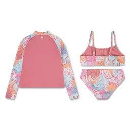 HURLEY® - HURLEY® Junior Girls' [7–16] Rashguard + Bikini Three-Piece Set