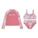 HURLEY® - HURLEY® Junior Girls' [7–16] Rashguard + Bikini Three-Piece Set