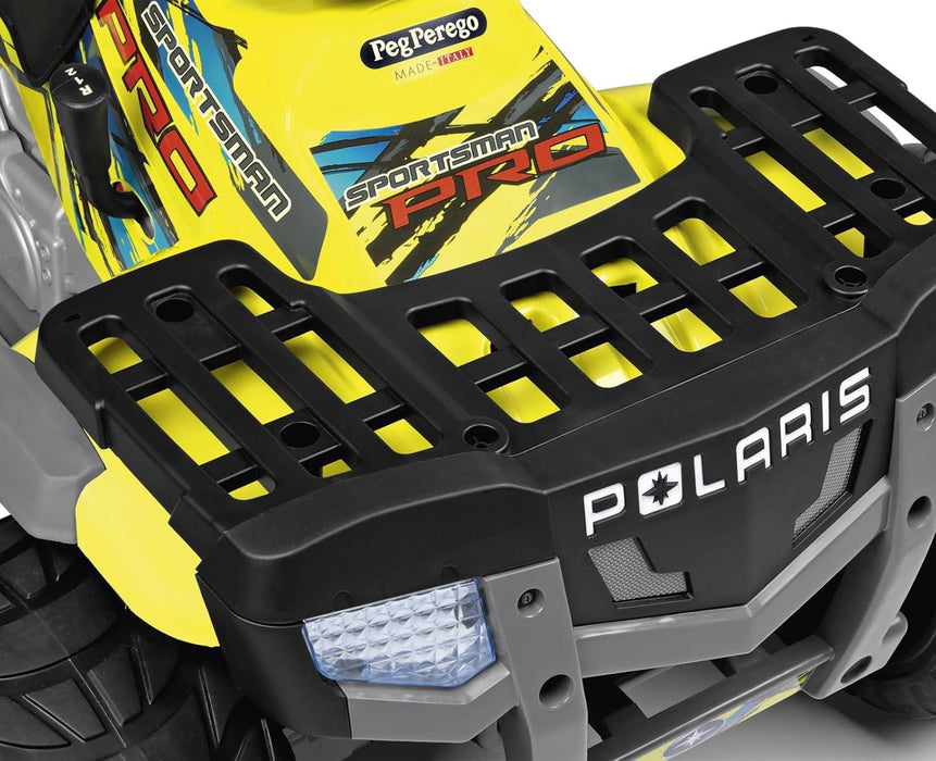 Peg Perego - Polaris Sportsman PRO, Citris, 24V, 2 Seater Ride on ATV for Kids