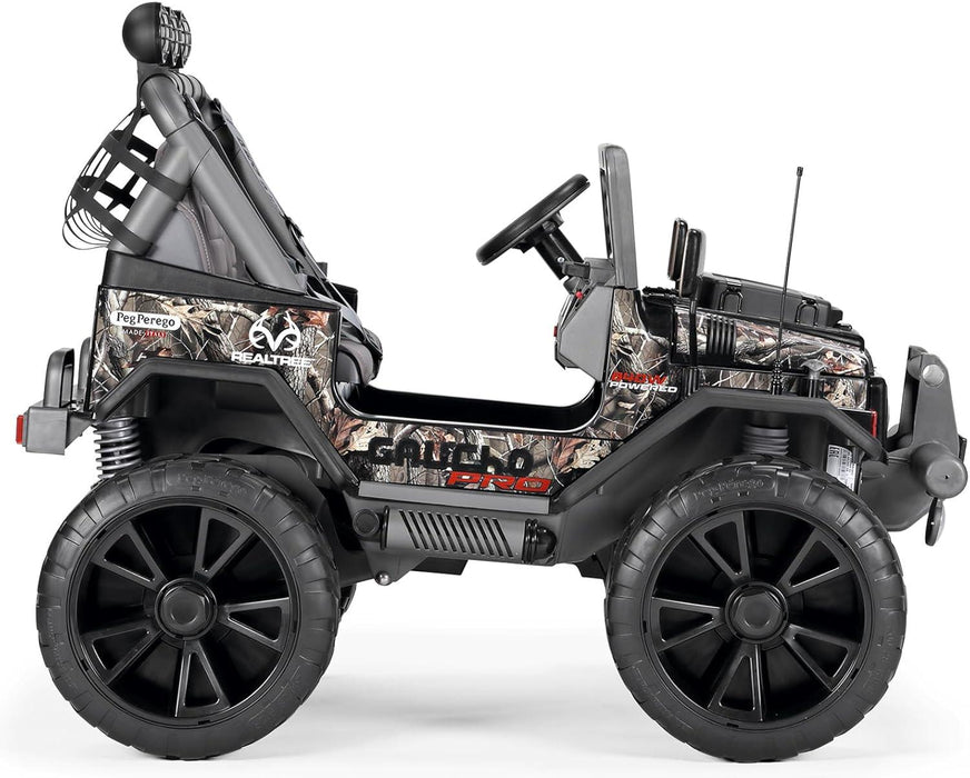 Peg Perego Gaucho Pro Realtree 24V, 2-Seater, Kids Ride on Car