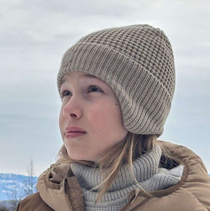 CaliKids Knit Windproof Hat Black W2509 (Toddler & Junior)