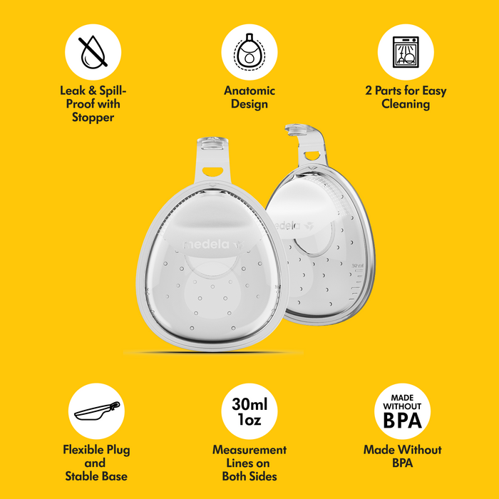 Medela In-bra Breast Milk Collector - 2 Pack - 30 mL Each