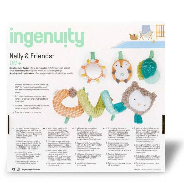 Ingenuity® - Ingenuity Nally and Friends Spiral Baby Activity Toy Bar