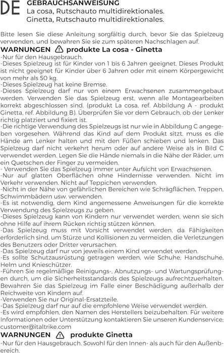 Italtrike® - Italtrike®La Cosa Animals Ride-On Toy