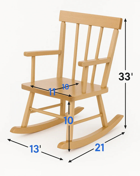 J.B. Poitras® - J.B. Poitras Solid Maple Economy Rocker, Made in Canada