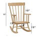 J.B. Poitras® - Junior Child's Rocking Chair – Solid Wood Classic by J.B. Poitras