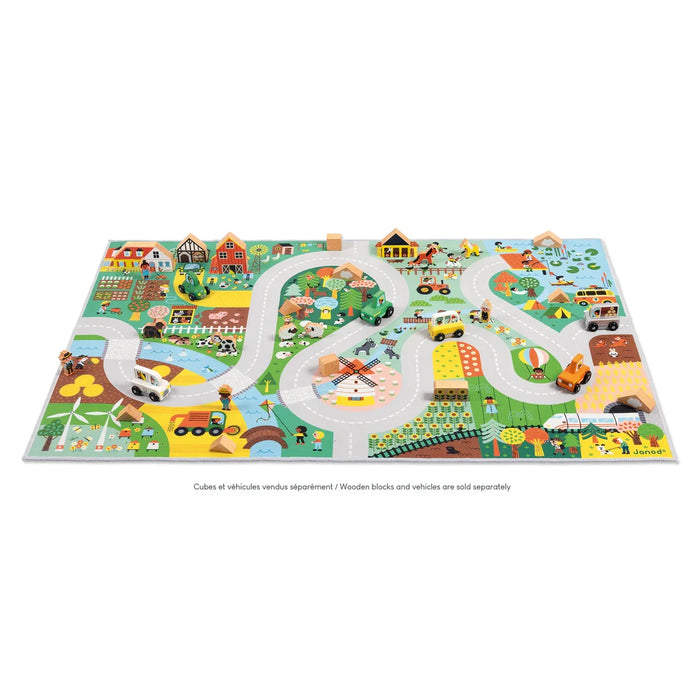 janod - Janod Cross Roads Contreyside Children's Play Mat