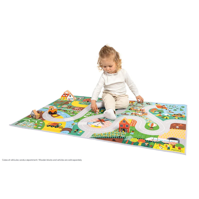 janod - Janod Cross Roads Contreyside Children's Play Mat