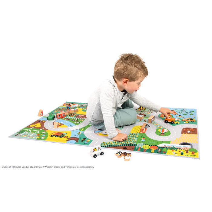 janod - Janod Cross Roads Contreyside Children's Play Mat