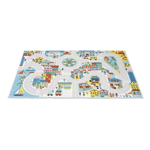 janod - Janod Cross Roads Playmat with Circuit City