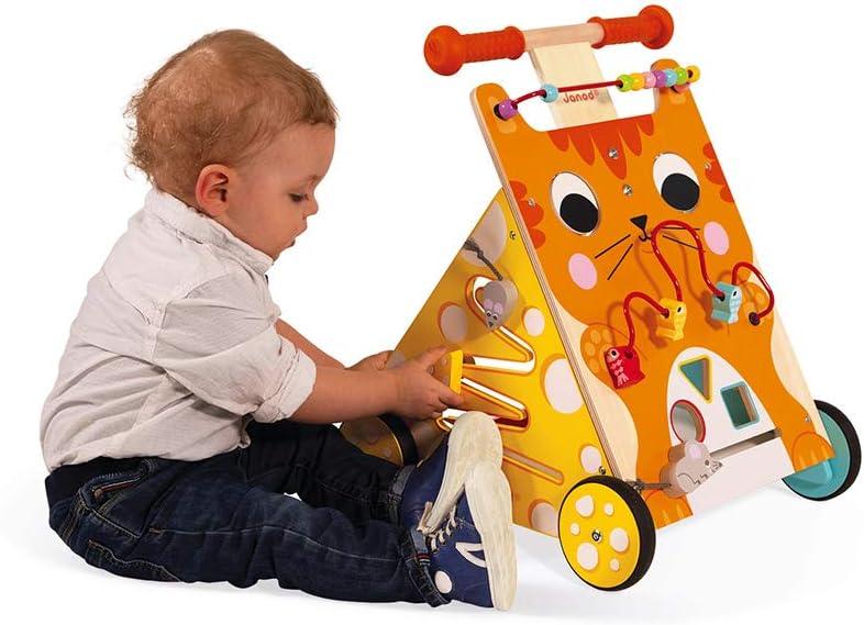 Janod® - Janod Children Wooden Activity Baby Walker - Kitty Cat